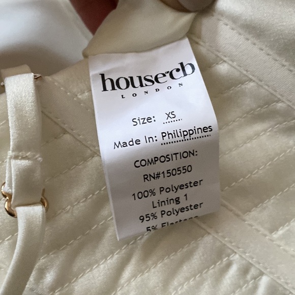 House of CB CHARMAINE IVORY CORSET MAXI DRESS white XS NWOT - Picture 13 of 13